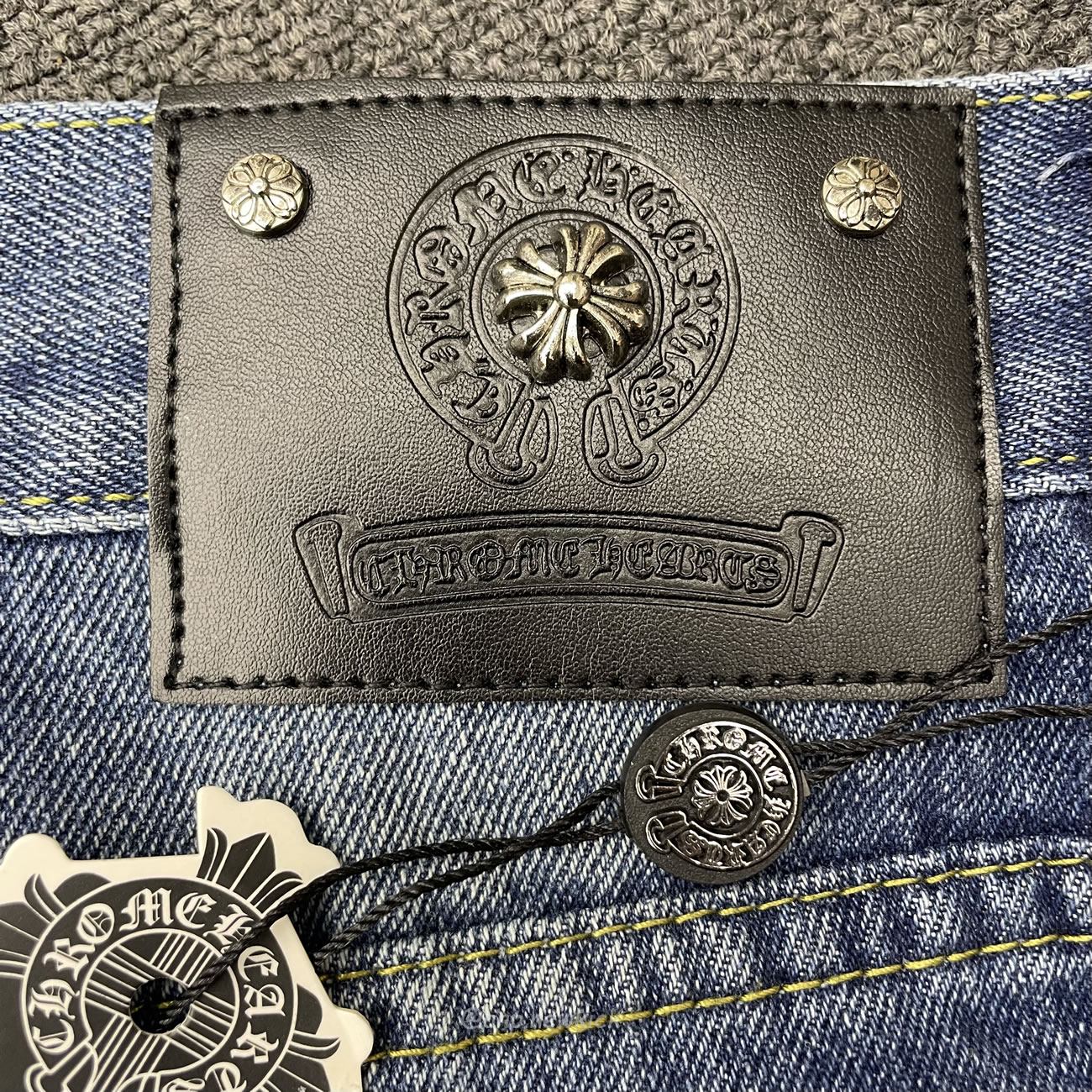 Chrome Hearts Blue Jeans Cross Patch (6) - newkick.vip